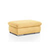 HOCKER in Textil Gelb  - Chromfarben/Gelb, Design, Textil/Metall (101/45/74cm) - Livetastic