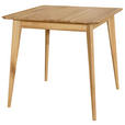 ESSTISCH in Holz 80/80/76 cm  - Eichefarben, Design, Holz (80/80/76cm) - Carryhome