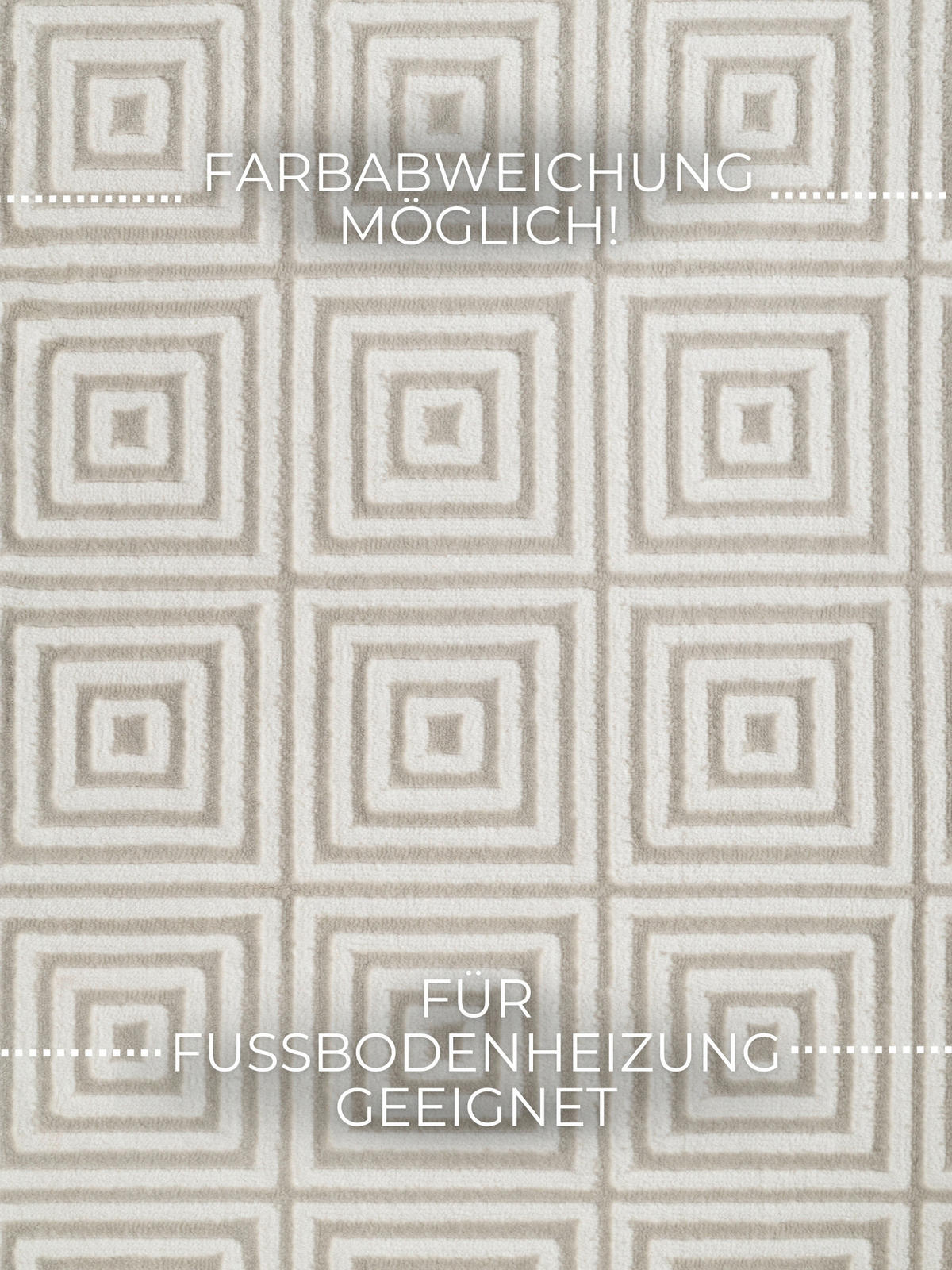 LÄUFER 80/240 cm Perles  - Creme/Weiß, Basics, Kunststoff (80/240cm) - Elle Decoration