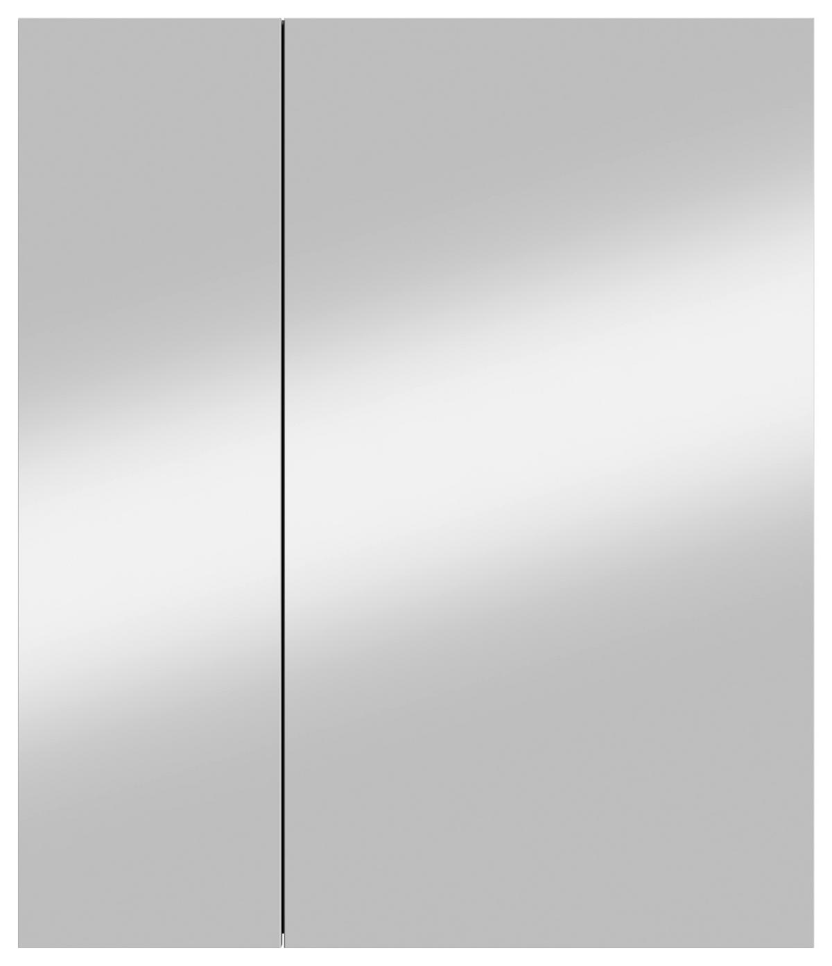 SPIEGELSCHRANK 60/70/20 cm  - Schwarz, MODERN, Glas/Holzwerkstoff (60/70/20cm) - MID.YOU