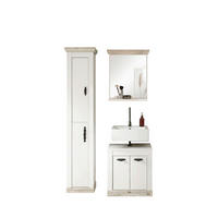 BADEZIMMER 3-teilig  in  - Schwarz/Pinienfarben, Design, Holzwerkstoff/Metall (60/200/46cm) - MID.YOU