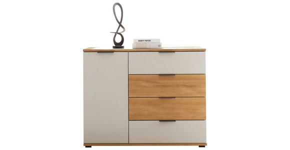 SIDEBOARD 120/96/38 cm  - Eichefarben/Hellgrau, Design, Holz/Holzwerkstoff (120/96/38cm) - Xora