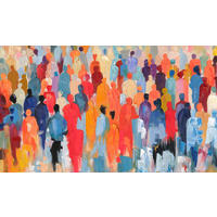 ÖLGEMÄLDE Abstraktes 120/70 cm  - Multicolor, Trend, Holz/Kunststoff (120/70cm) - Monee