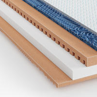 WENDEMATRATZE 200/200 cm, Höhe ca.: 20 cm, H3 + H4 = fest + sehr fest, 7-Zonen - Weiß, Basics, Textil (200/200cm) - Chameo