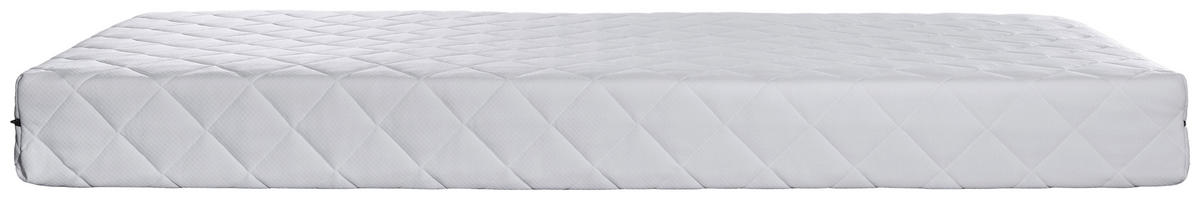 TASCHENFEDERKERNMATRATZE 80/180 cm, Höhe ca.: 20 cm, H3 = fest, 7-Zonen - Weiß, Basics, Textil (80/180cm) - MID.YOU