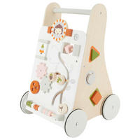 LAUFLERNWAGEN HOLZ WALDTIERE - Naturfarben/Orange, KONVENTIONELL, Holz (37/35/51cm)