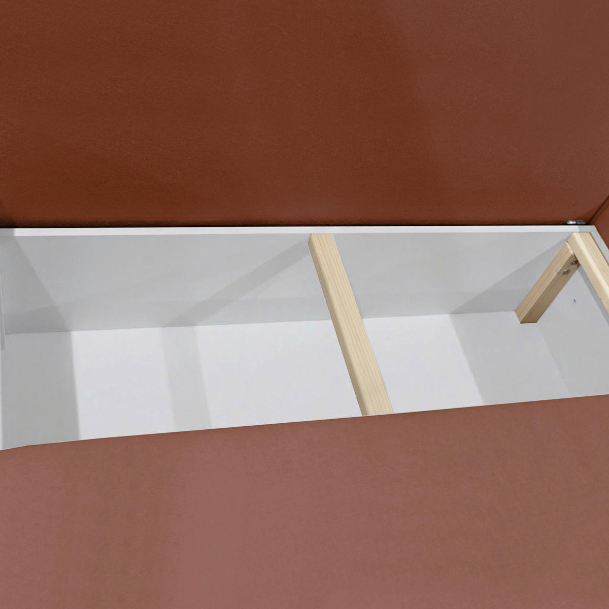 ECKSOFA STERN Hellrot Bouclé Zierkissen, Rückenkissen, Bettkasten  - Hellrot/Schwarz, Design, Kunststoff/Textil (207/152cm) - MID.YOU