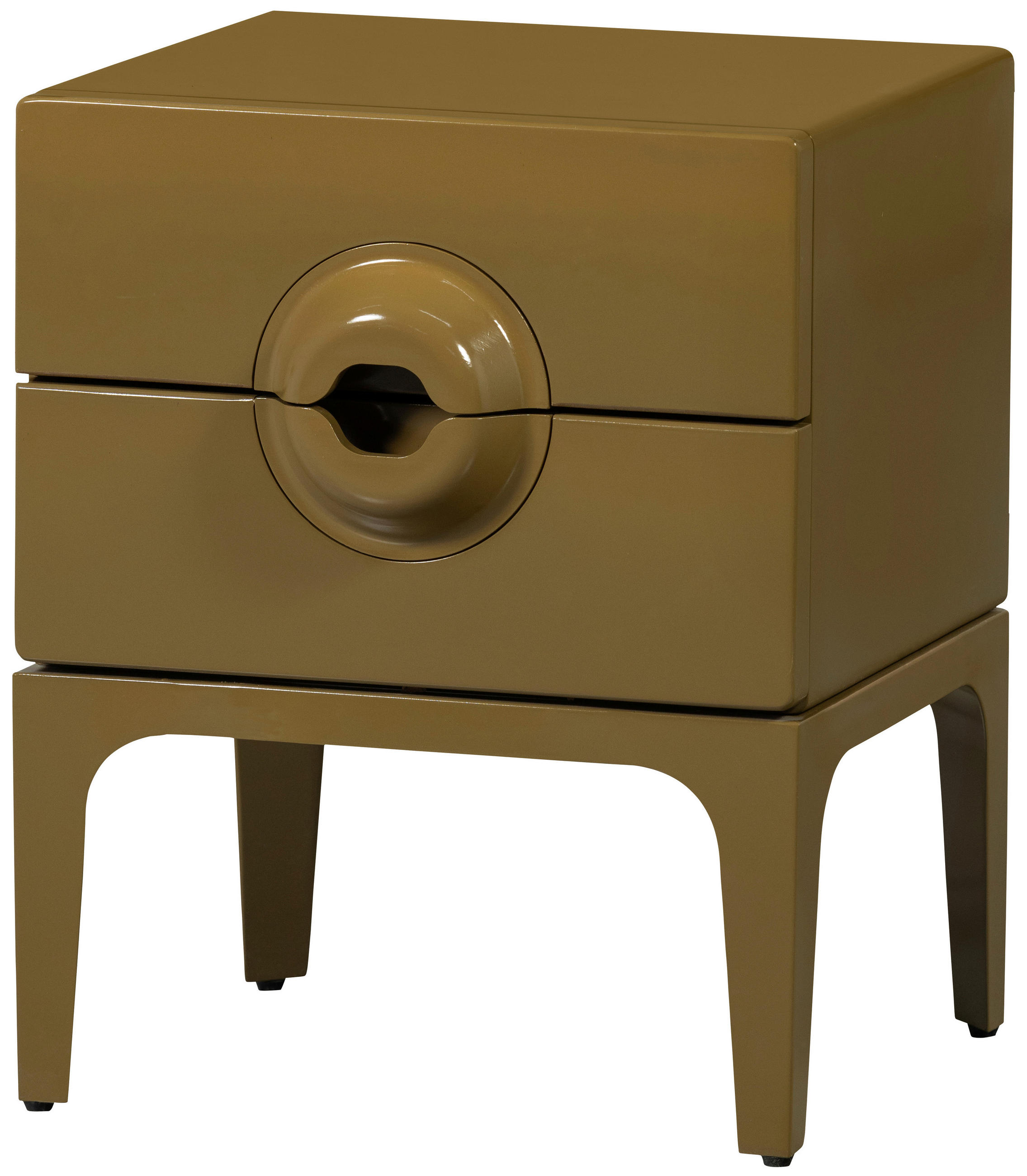 KOMMODE Merge, 44/57/45 cm, 2 Schublade(n)  - Honig, Design, Holz/Metall (44/57/45cm) - Livetastic