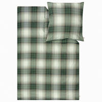 BETTWÄSCHE s.Oliver Flanell 135/200 cm  - Naturfarben/Olivgrün, Basics, Textil (135/200cm) - S. Oliver