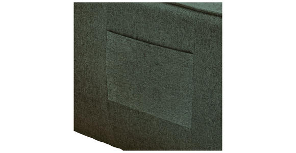 ECKSOFA Dunkelgrün Flachgewebe - Dunkelgrün/Schwarz, MODERN, Kunststoff/Textil (182/237cm) - Carryhome