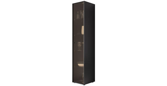 VITRINE Anthrazit  39/204/44 cm  - Anthrazit, Design, Glas/Holz (39/204/44cm) - Johann Jakob