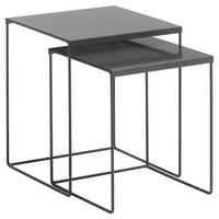 SATZTISCH 38/38/45 cm Schwarz  - Schwarz, Trend, Metall (38/38/45cm) - Livetastic