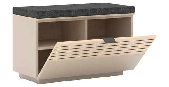 GARDEROBE 6-teilig in 264/202/38 cm - Kaschmir/Eichefarben, Design, Holzwerkstoff/Textil (264/202/38cm) - Xora