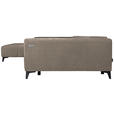 ECKSOFA  in Chenille Taupe  222/279 cm  - Taupe/Schwarz, KONVENTIONELL, Kunststoff/Textil (222/279cm) - Hom`in