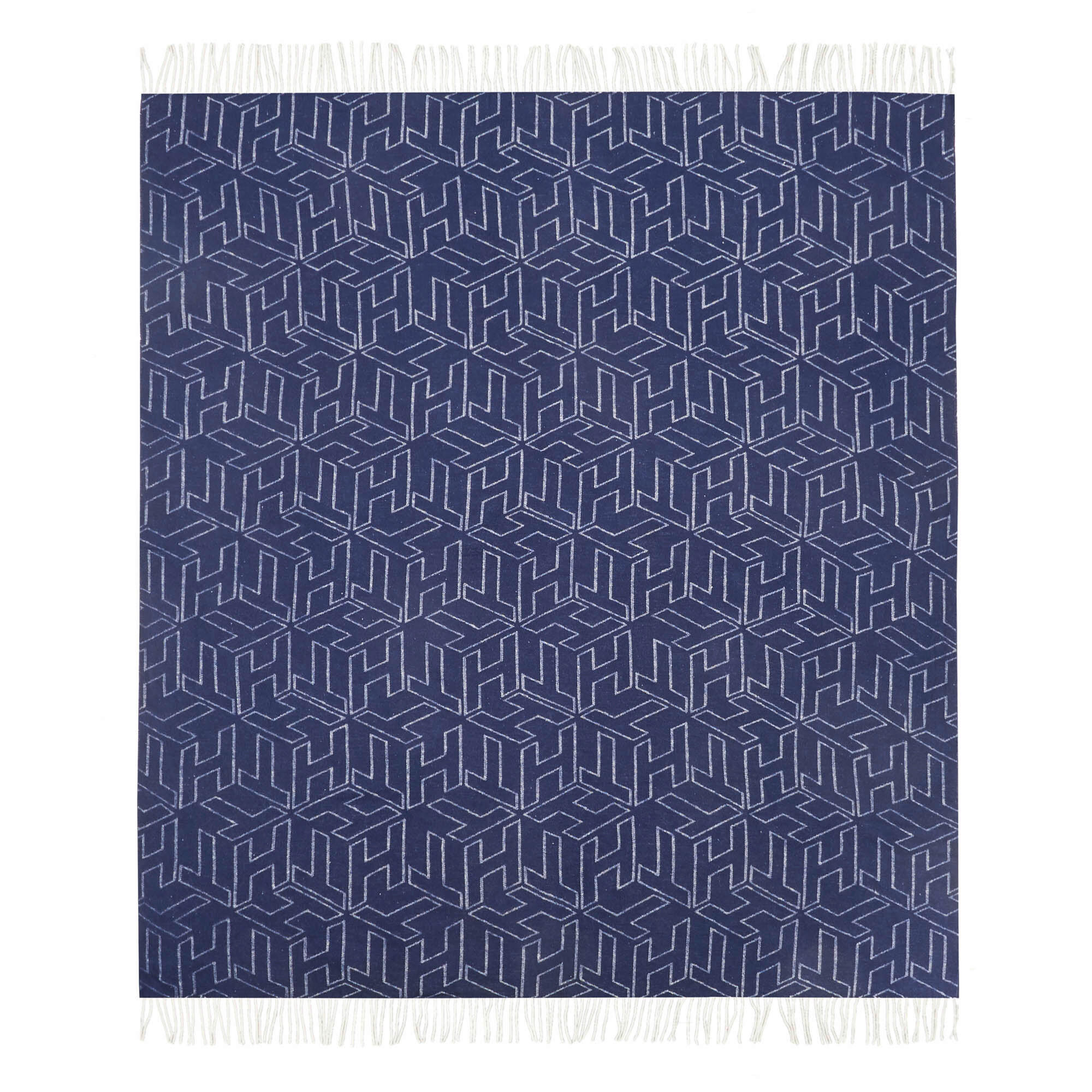 PLAID TH Pattern 130/170 cm  - Blau, KONVENTIONELL, Textil (130/170cm) - Tommy Hilfiger