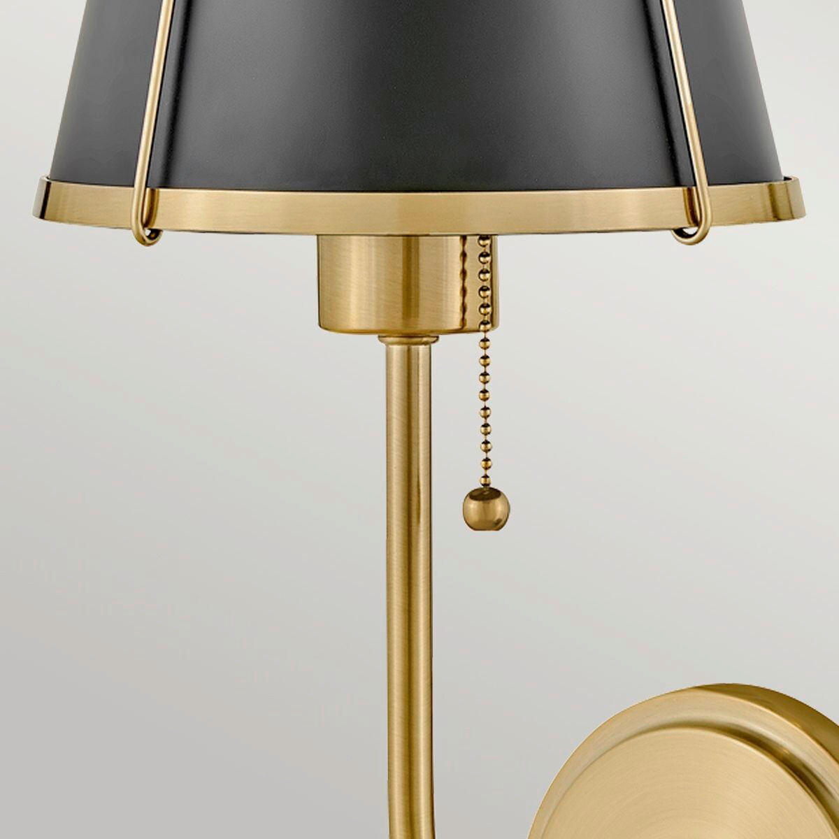 WANDLEUCHTE - Goldfarben/Schwarz, Konventionell, Metall (40/18,4/22,2cm) - Elstead Lighting