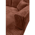 ECKSOFA Bronzefarben Cord  - Schwarz/Bronzefarben, MODERN, Holz/Textil (322/208cm) - Carryhome