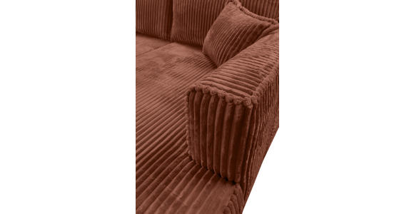 ECKSOFA Bronzefarben Cord - Schwarz/Bronzefarben, MODERN, Holz/Textil (322/208cm) - Carryhome