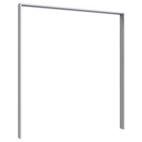 RAM FÖR GARDEROB 183/200/12 cm   - vit, Klassisk, trämaterial (183/200/12cm) - Boxxx