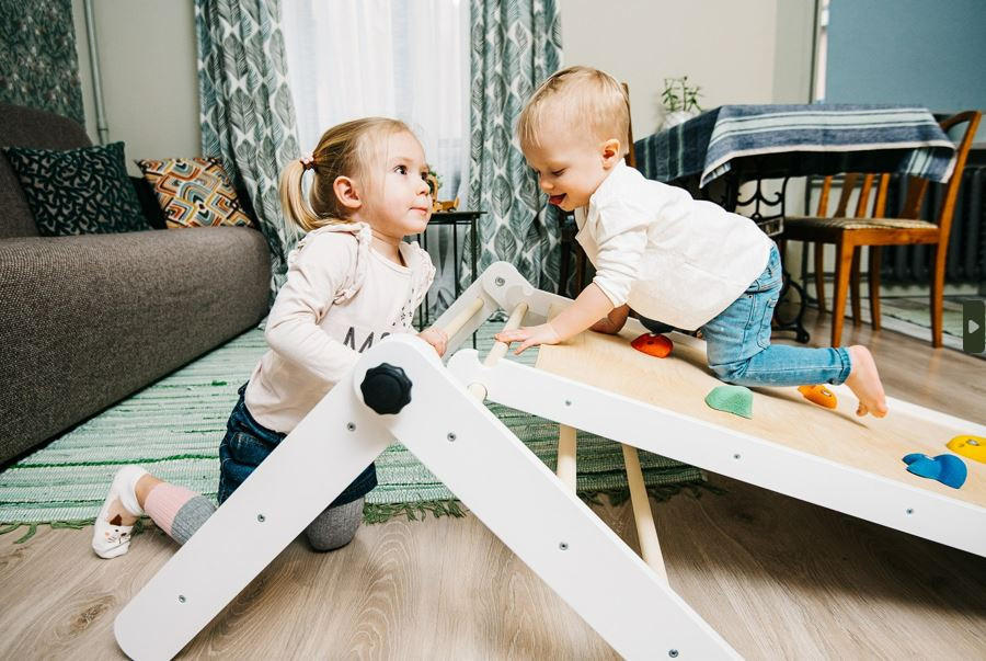 KLETTERGERÜST  - Weiß, Basics, Holz (50/50/6cm)