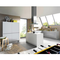 EINBAUKÜCHE   - Grau, Design, Holzwerkstoff - Novel