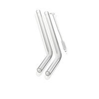 TRINKHALMSET - Transparent, KONVENTIONELL, Glas (0,8/23cm) - Gefu