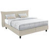 BOXSPRINGBETT 180/200 cm  in Beige  - Beige/Alufarben, Design, Textil/Metall (180/200cm) - RUF Betten
