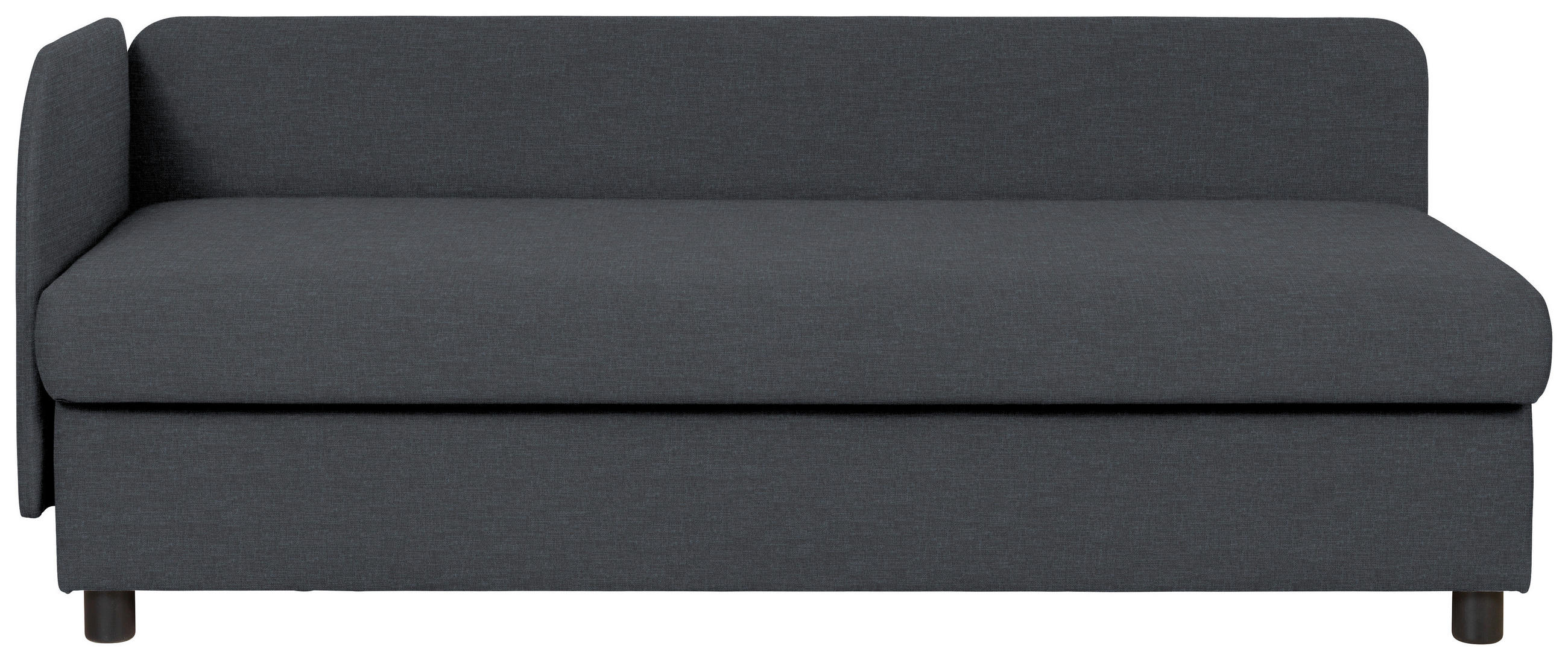LIEGE in Dunkelgrau  - Wengefarben/Dunkelgrau, MODERN, Holz/Textil (206/80/94cm) - Joka