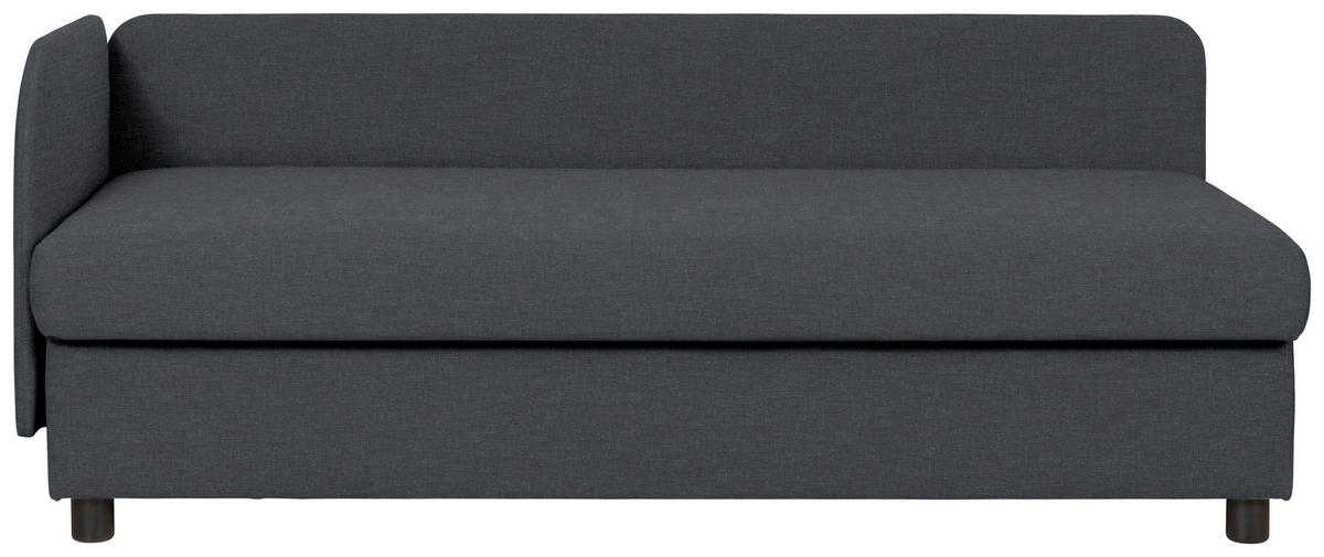 LIEGE in Dunkelgrau  - Wengefarben/Dunkelgrau, MODERN, Holz/Textil (206/80/94cm) - Joka