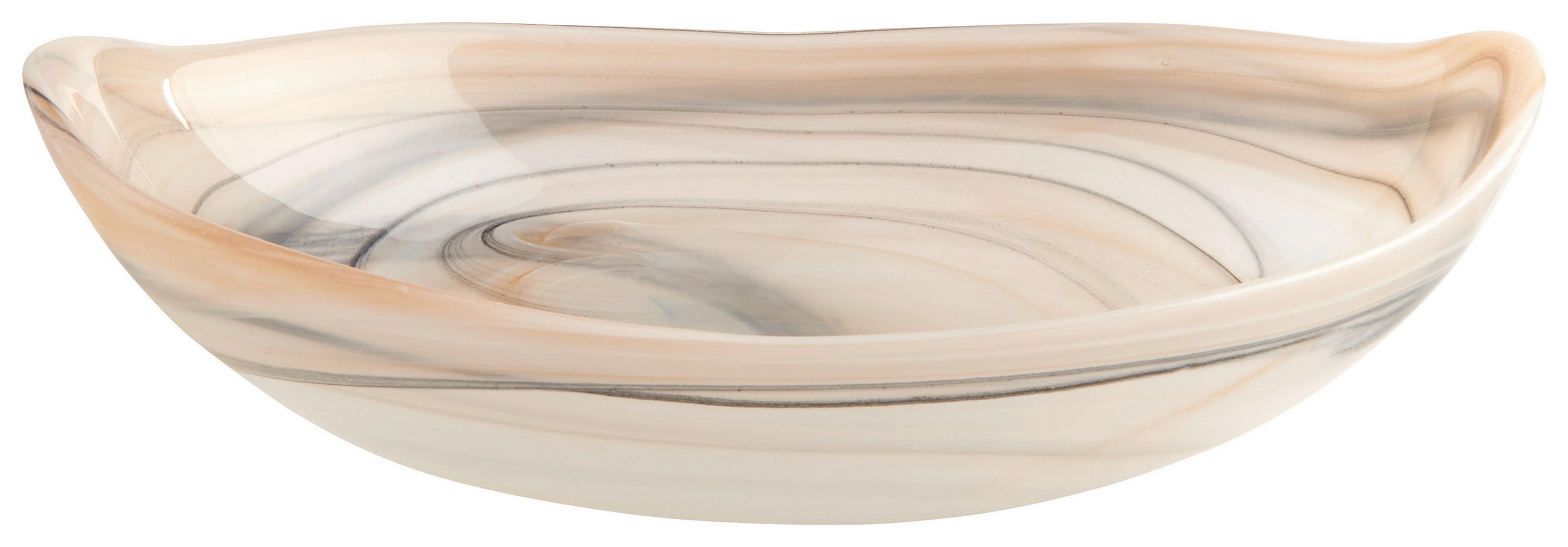MISKA, sklo, 22,00/6,50/15,00 cm - hnědá/béžová, Basics, sklo (22,00/6,50/15,00cm) - Leonardo