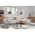 ECKSOFA in Webstoff Dunkelbraun  - Eichefarben/Dunkelbraun, Design, Holz/Textil (282/175cm) - Carryhome