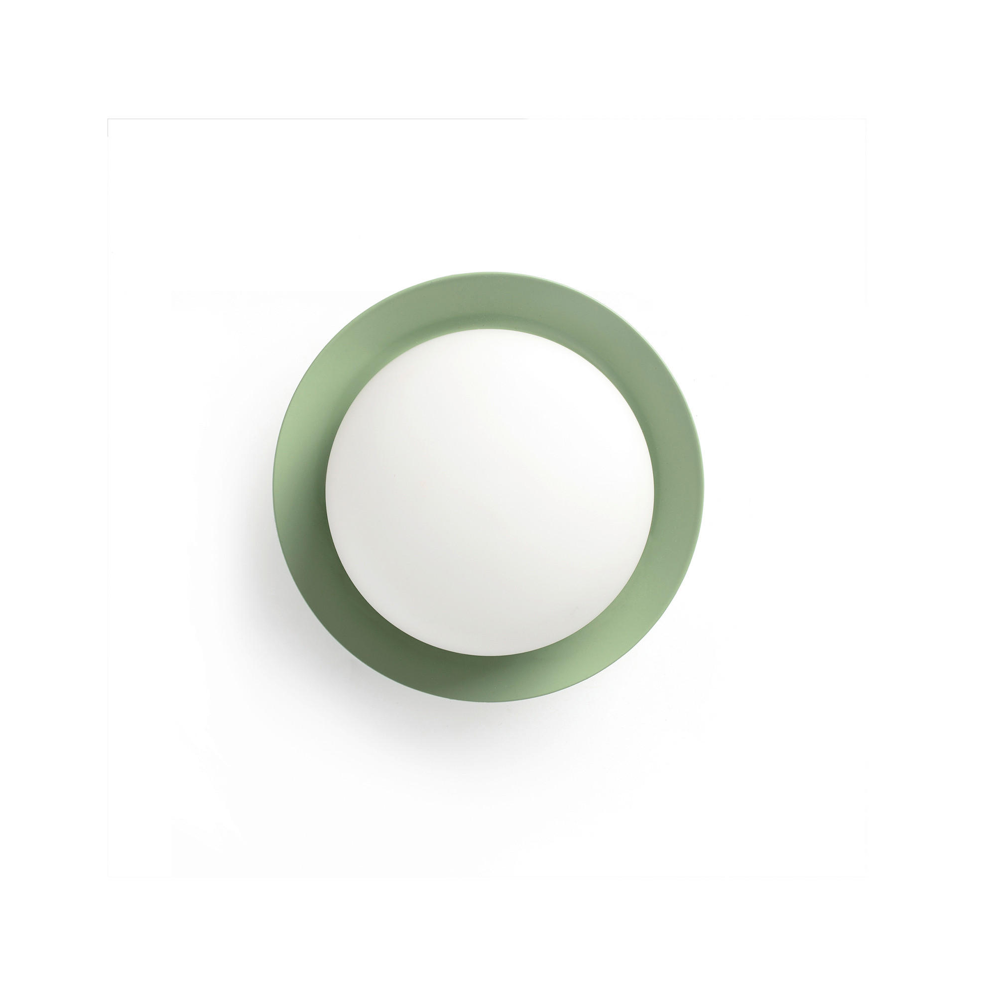 LED-WANDLEUCHTE 12/8 cm   - Salbeigrün, KONVENTIONELL, Metall (12/8cm)