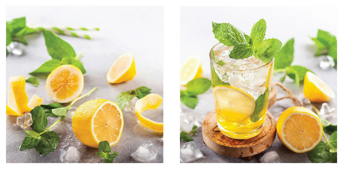 OBRAZ NA SKLE, jídlo a pití, 20/20 cm  - vícebarevná, Konvenční, sklo (20/20cm) - Euroart