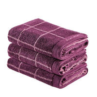 HANDTUCHSET Violett, Mauve  - Violett/Mauve, Natur, Textil (50/100cm) - Bio:Vio