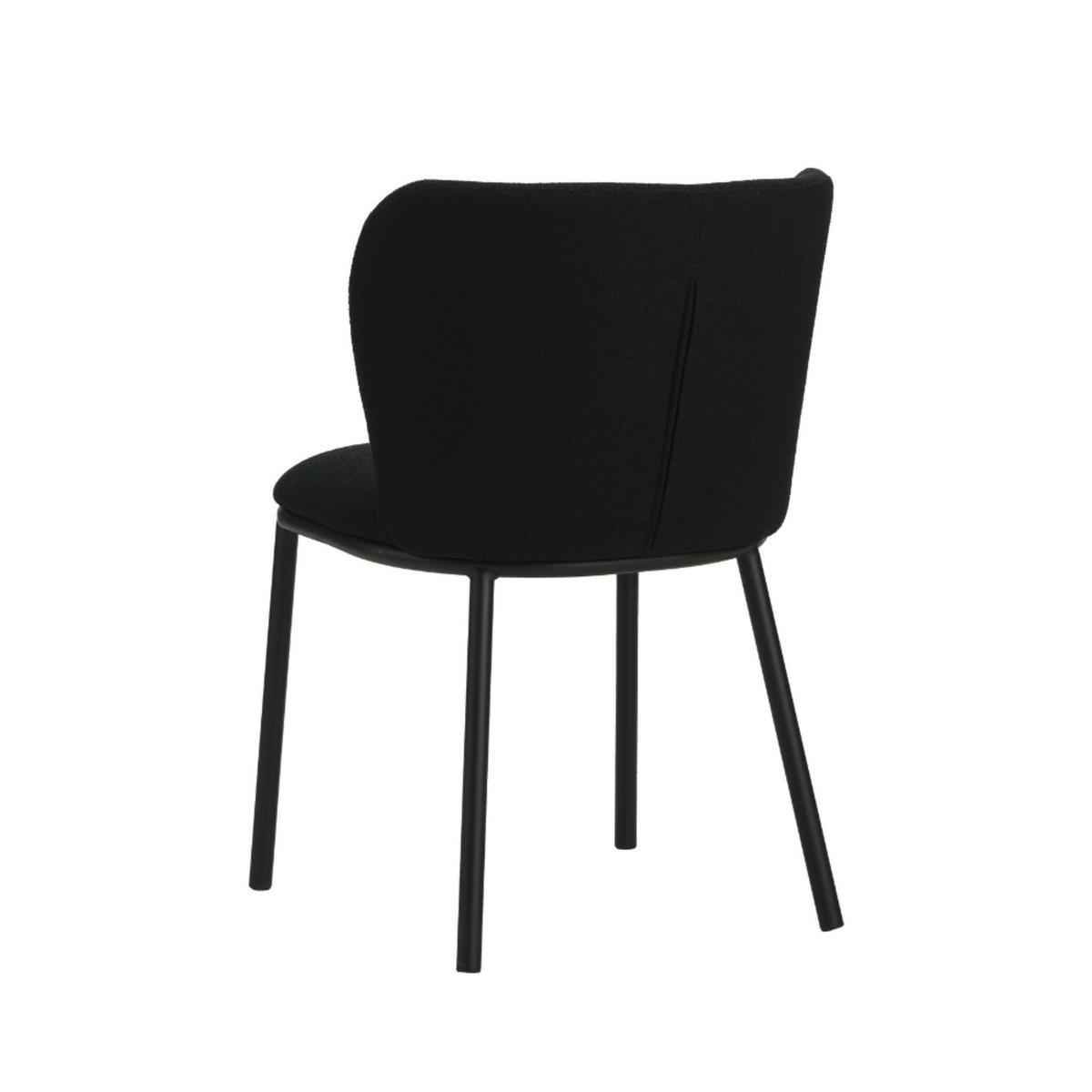 STUHL-SET 2 Stück  in Webstoff  - Schwarz, MODERN, Textil/Metall (52/80/44cm) - MID.YOU