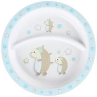 OTROŠKI KROŽNIK - modra/siva, Trend, umetna masa (21,5cm) - My Baby Lou