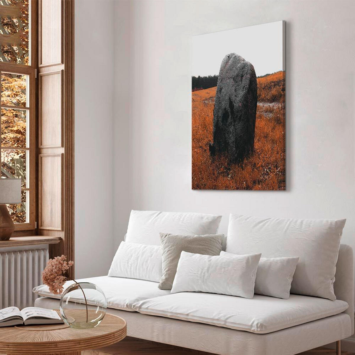 LEINWANDBILD Landschaft & Natur, Berge 40/60/1,2 cm  - Braun/Grau, Basics, Holzwerkstoff/Textil (40/60/1,2cm) - artgeist