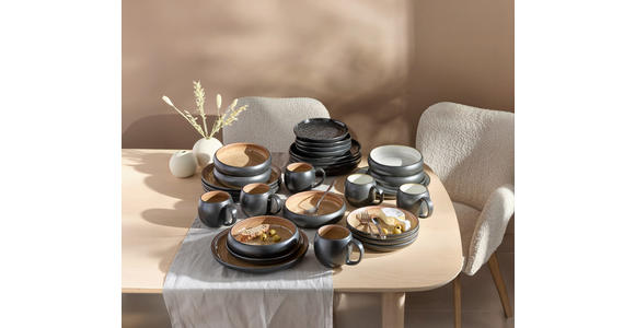 KOMBISERVICE Sandfarben Faro Sand 16-teilig 4 Personen - Sandfarben, Design, Keramik - Novel