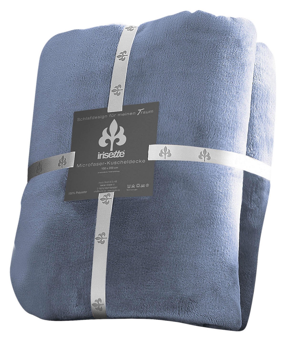 KUSCHELDECKE 150/200 cm  - Blau, KONVENTIONELL, Textil (150/200cm) - Irisette