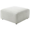 HOCKER Cord Hellgrau  - Hellgrau/Schwarz, Design, Kunststoff/Textil (80/71/80cm) - Pure Home Lifestyle