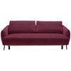BÄDDSOFFA i chenille bordeaux  - bordeaux/svart, Klassisk, metall/textil (228/75/98cm) - MID.YOU