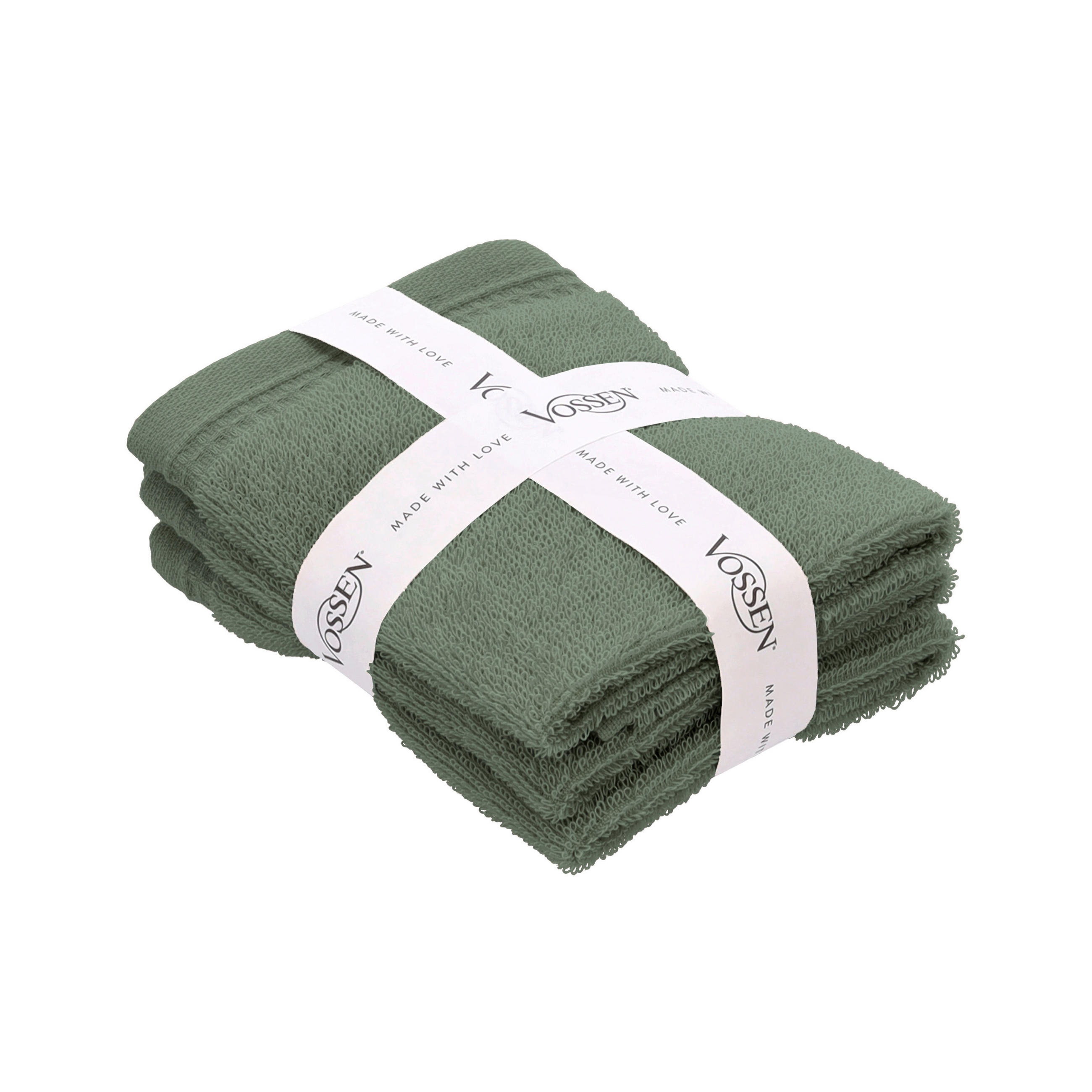 SEIFTUCHSET 30/30 cm Detox Time Grün 3-teilig  - Grün, Basics, Textil (30/30cm) - Vossen