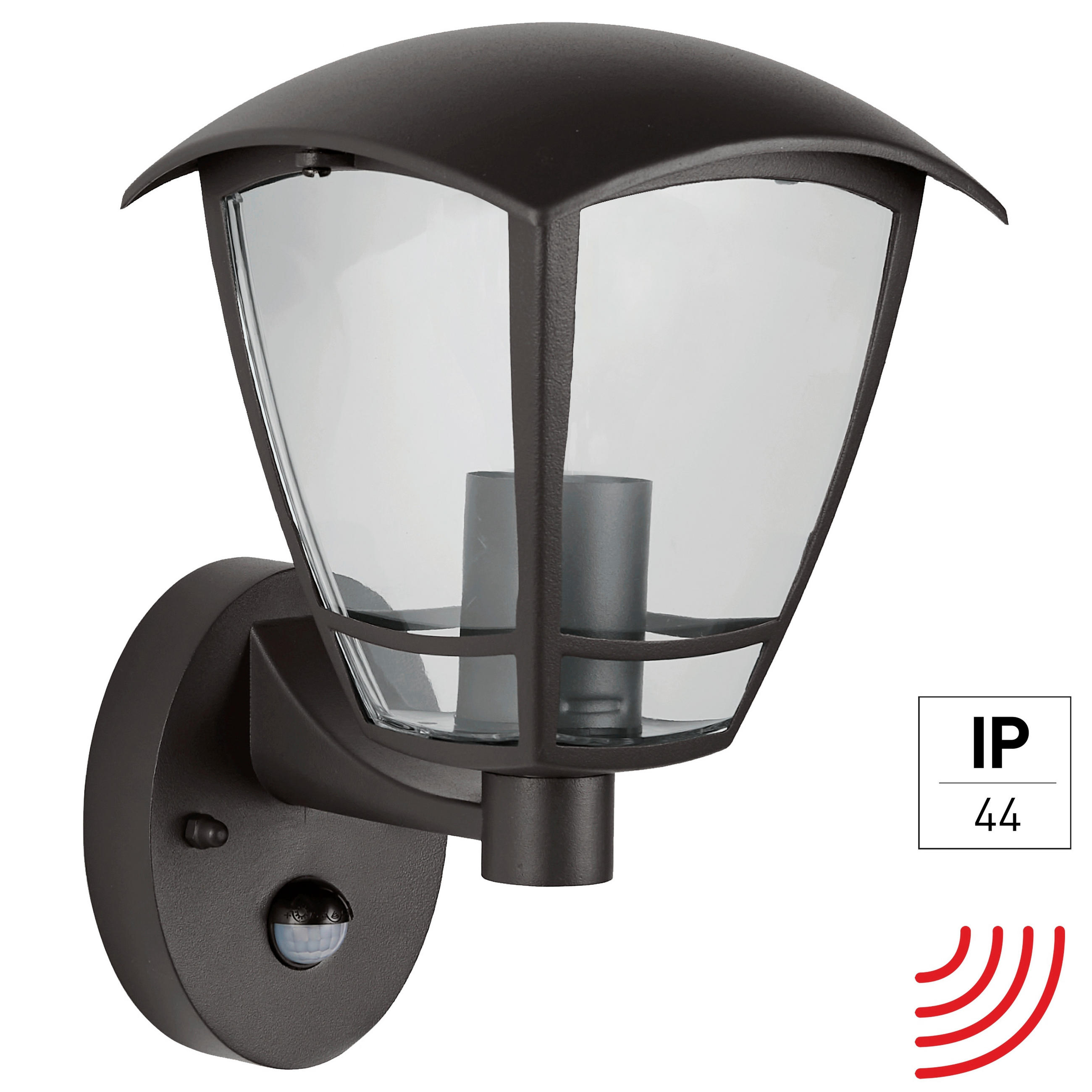AUßENWANDLEUCHTE Navi 20.5/17/26.3 cm   - Anthrazit, Basics, Metall (20.5/17/26.3cm)