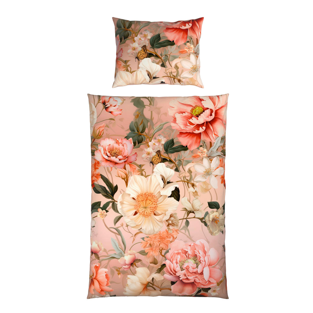 BETTWÄSCHE 2-teilig Satin 140/200 cm  - Multicolor, Textil (140/200cm) - Esposa