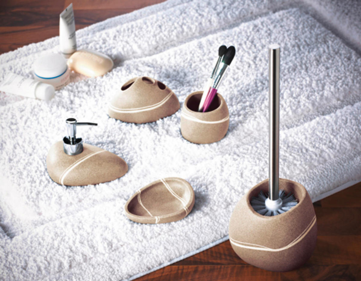 DÁVKOVAČ MÝDLA béžová - béžová, Basics, plast (10,5/13,7/9,3cm) - Sadena