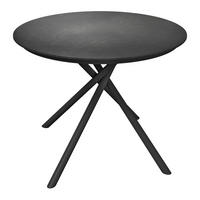 Masă Pentru Grădină 120/120/75 cm   - gri închis/antracit, Modern, metal/piatră (120/120/75cm) - Amatio