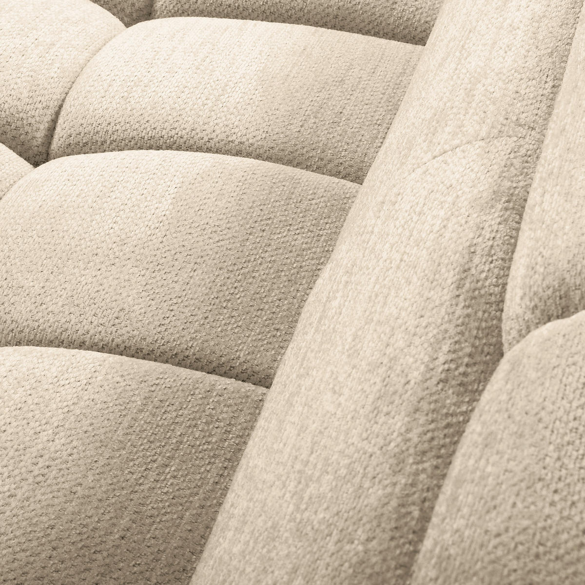 ECKSOFA  Webstoff Beige  - Beige/Schwarz, Design, Kunststoff/Textil (177/274cm) - Livetastic
