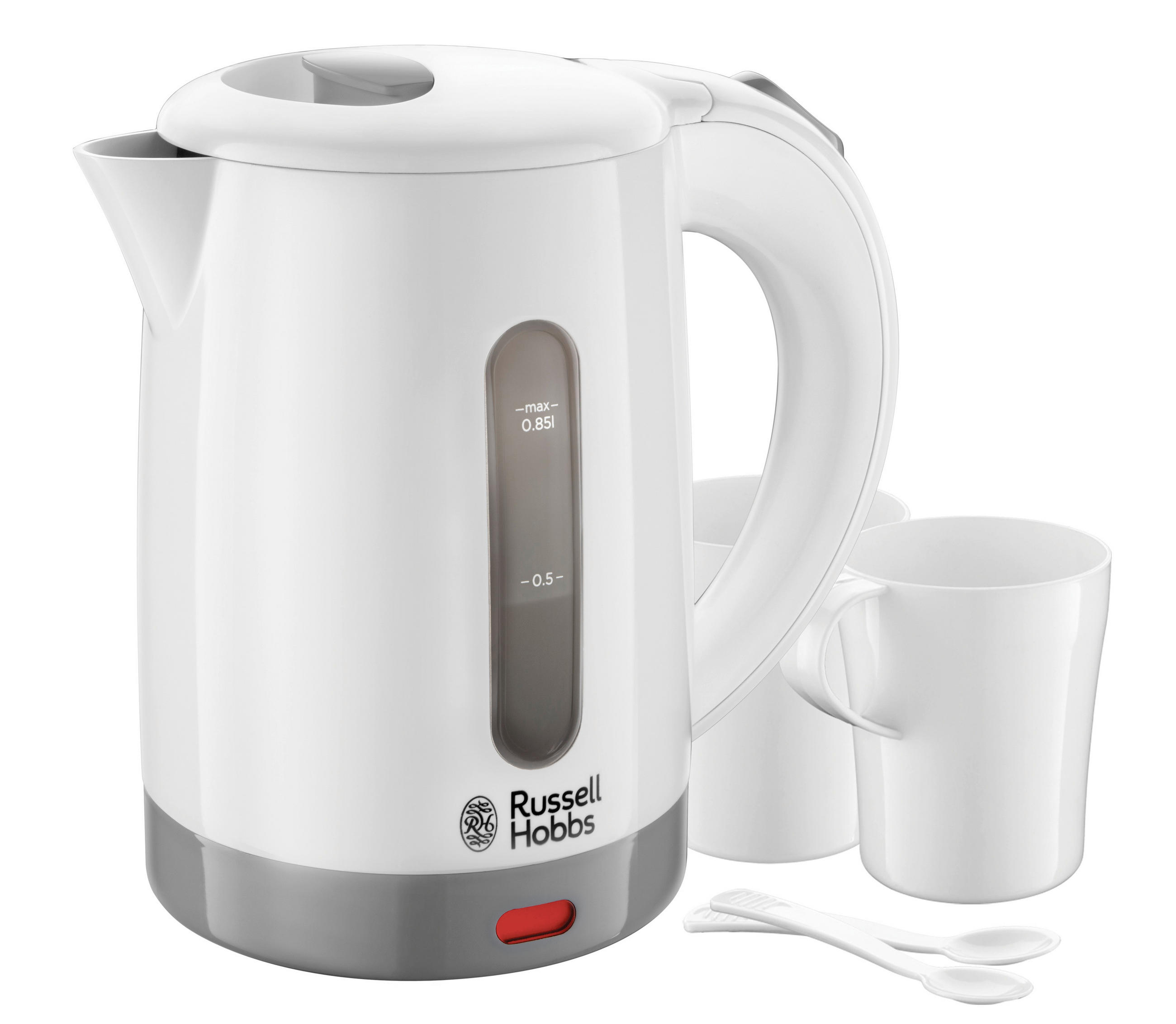 WASSERKOCHER Wasserkocher 0,85 L  - Weiß, Basics, Kunststoff (12/18/19cm) - Russell Hobbs