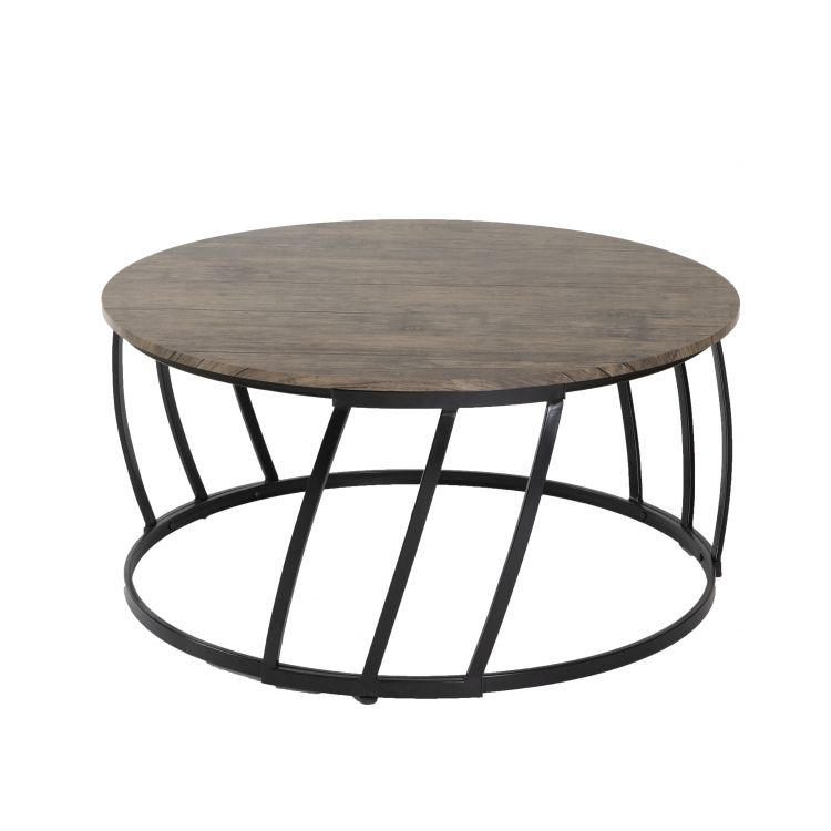 SOFFBORD i trämaterial, metall 91/52 cm  - brun/svart, Design, metall/trämaterial (91/52cm) - Best Price