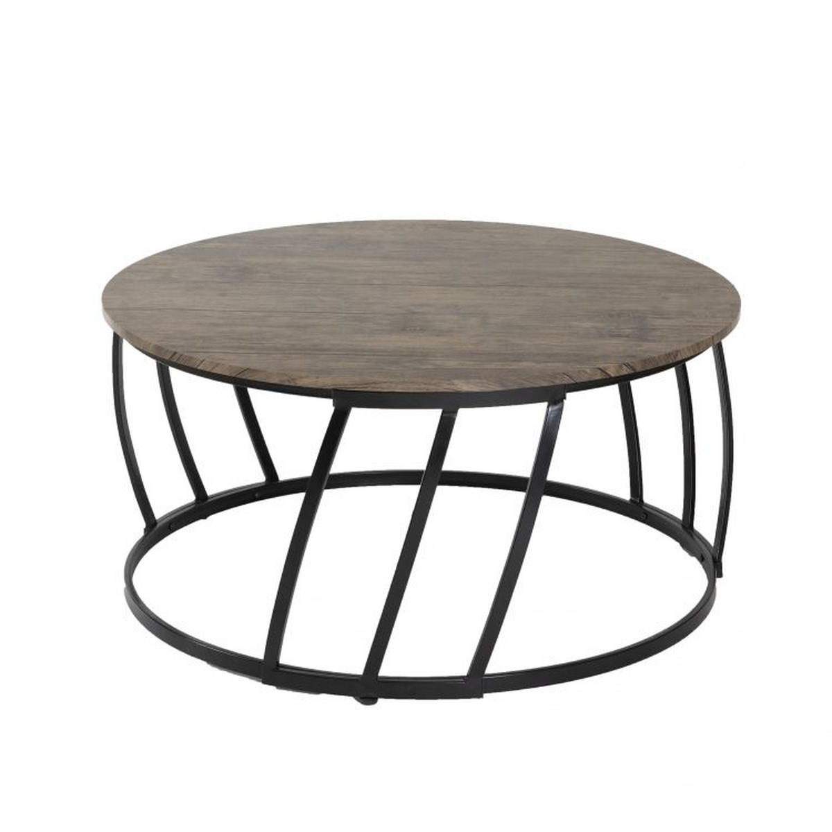 SOFFBORD i metall, trämaterial 91/52 cm  - brun/svart, Design, metall/trämaterial (91/52cm) - Best Price